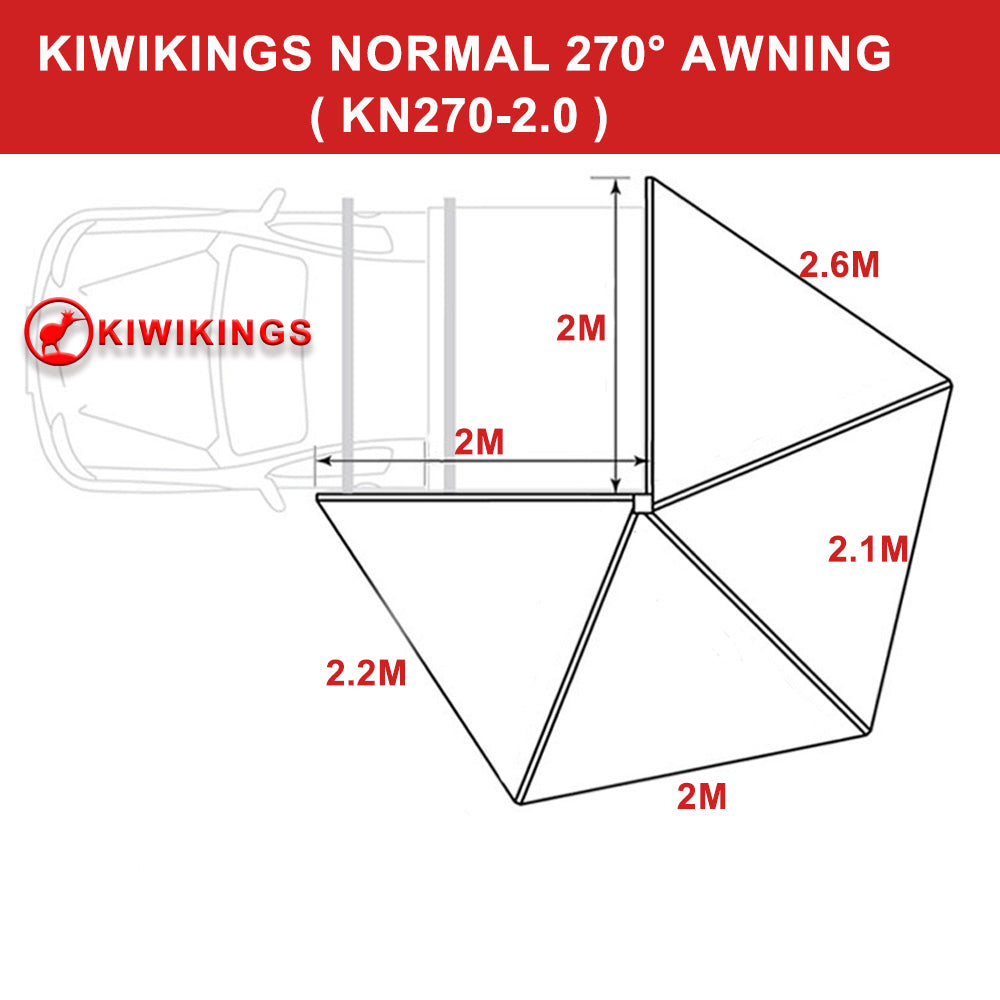 The walls for 270 awnings KN270-2.0