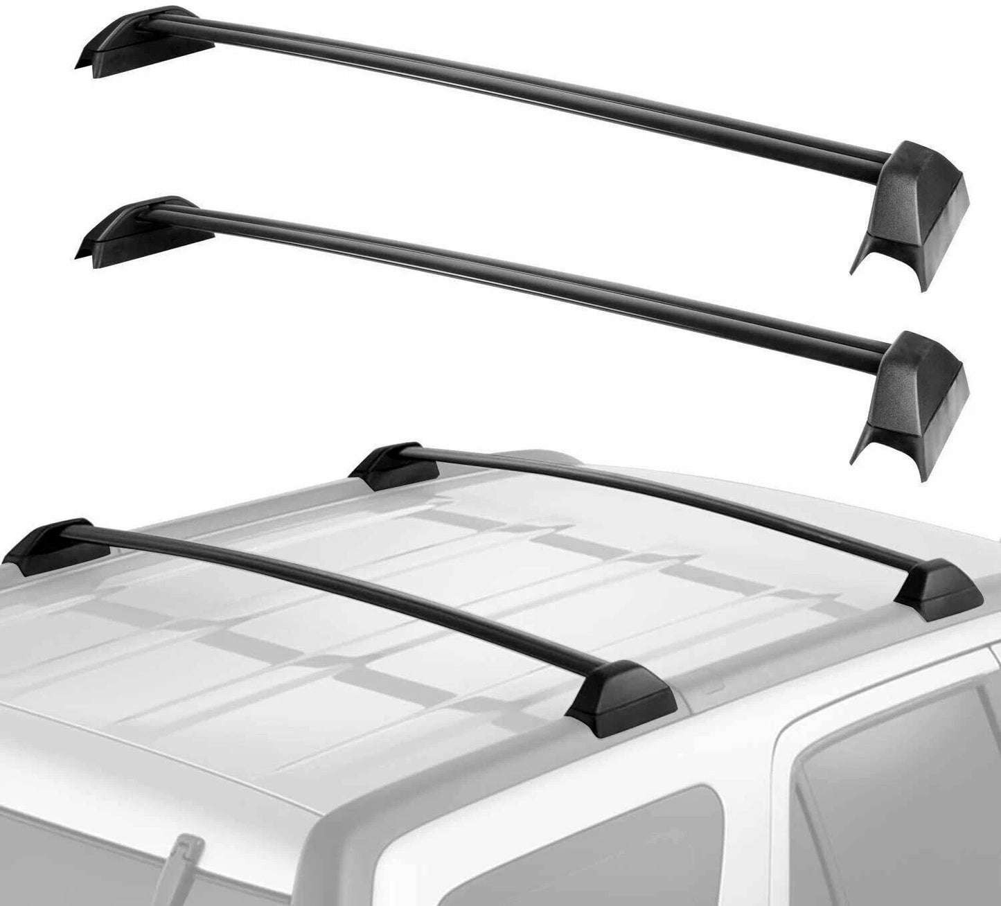 KWK HD Roof racks for 2002–2006 Honda CRV Crossbars Black