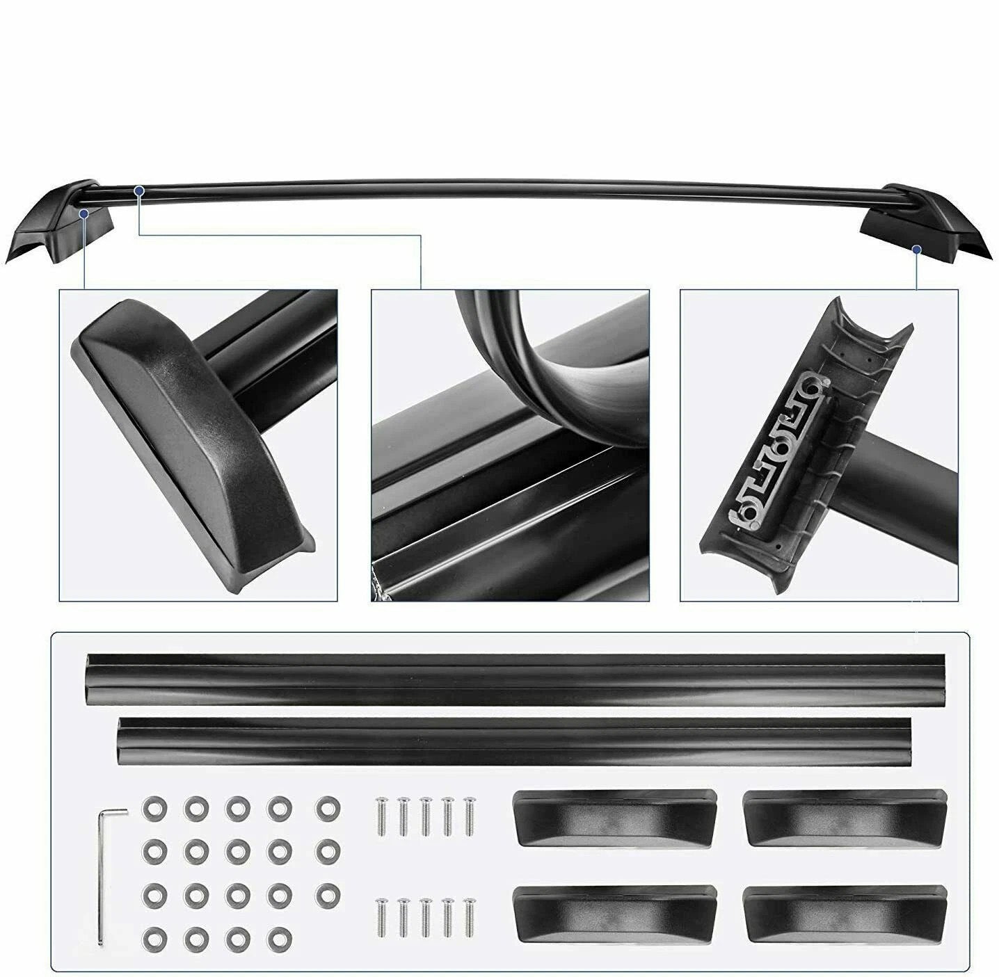 KWK HD Roof racks for 2002–2006 Honda CRV Crossbars Black
