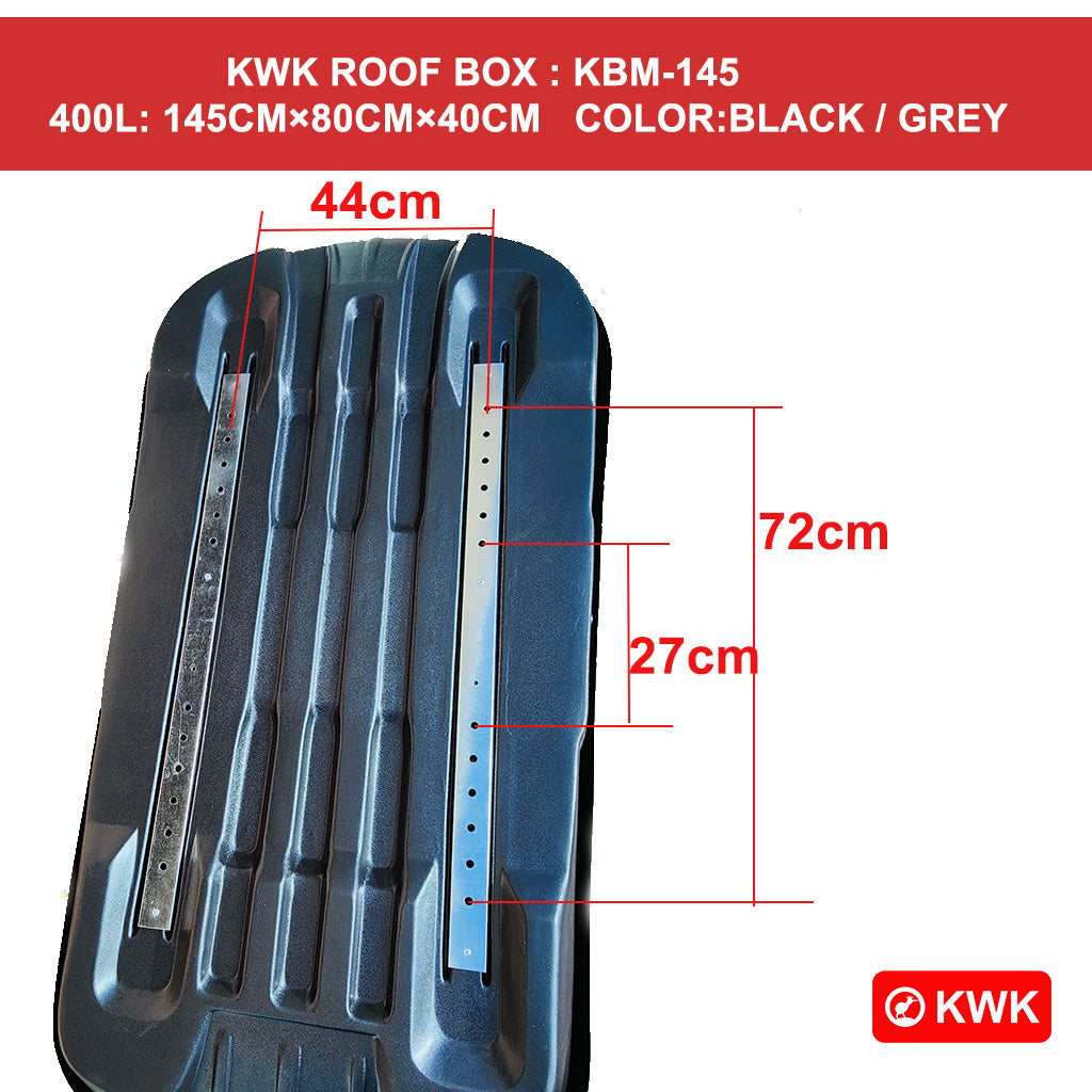 KIWIKINGS ROOF BOX KRB145 KWK ROOF BOX 400L