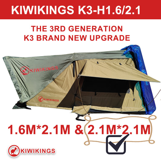 KIWIKINGS Hydraulic Automatic(K3-H2.1)2.1M*2.1M family edition roof tent