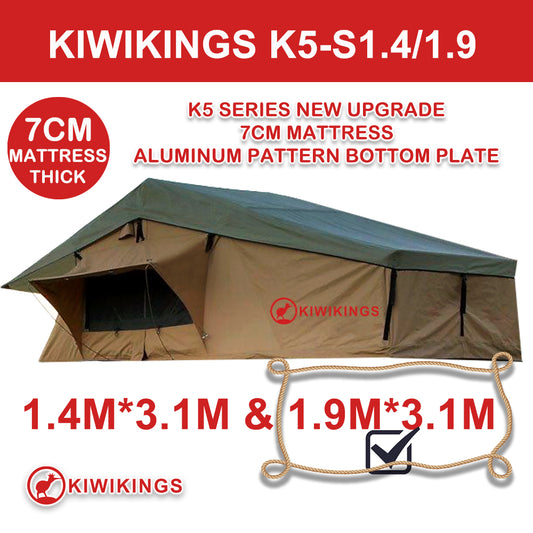 (XMAS SALE) KIWIKINGS  (K5-S1.9) 1.9*3.1M FAMILY Edition ROOF TENT Camper 4×4