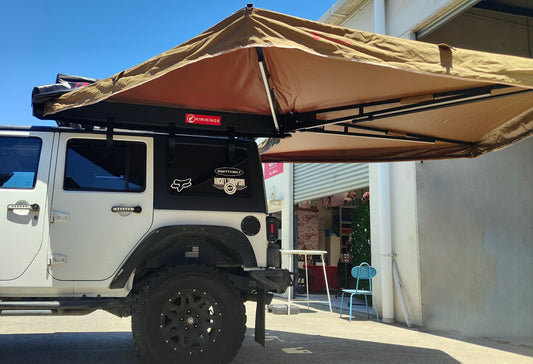 (2025 SALE) KIWIKINGS LED Free Standing 270  awning (KN270-2.0)