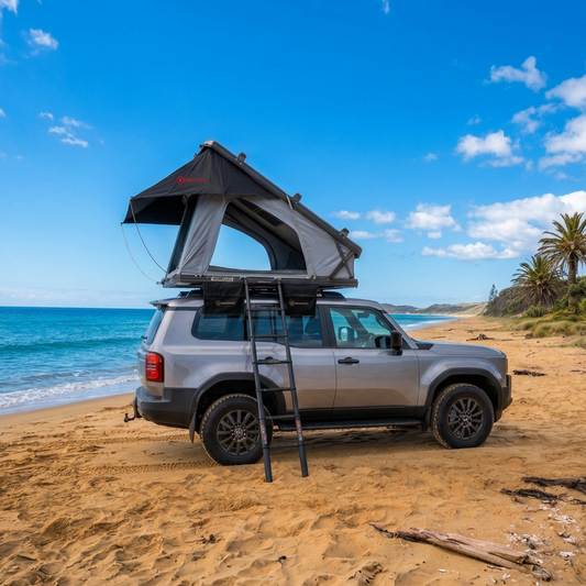 Aluminum Triangle K7-A138X hard shell roof top tent Grey