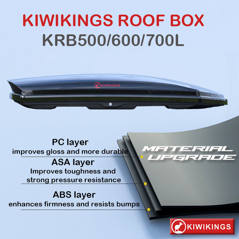 (XMAS SALE ) KIWIKINGS ROOF BOX  KRB500L/600L/750L Carrier Box