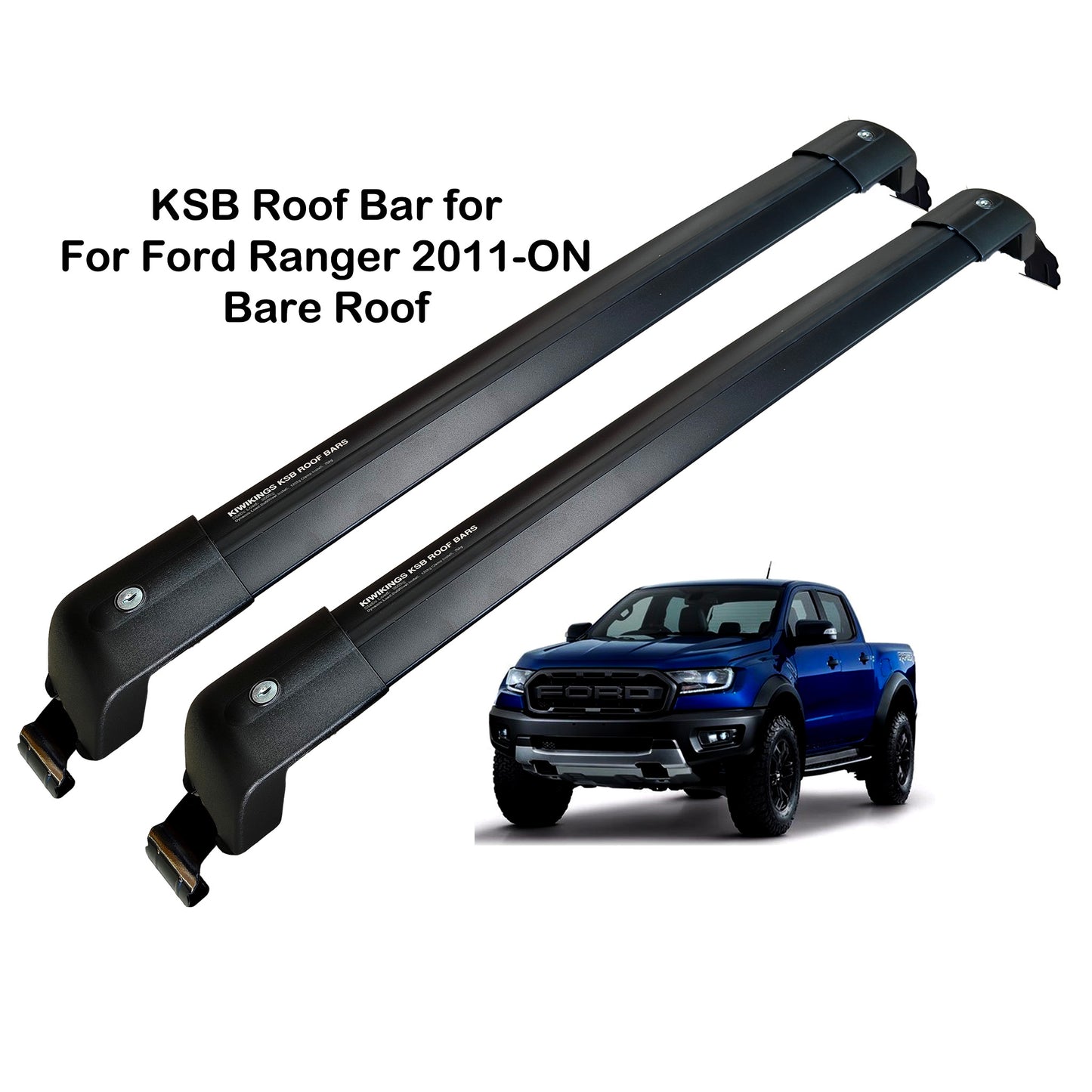 KIWIKINGS KSB HD Roof racks For Ford Ranger 2011-ON Cross bar