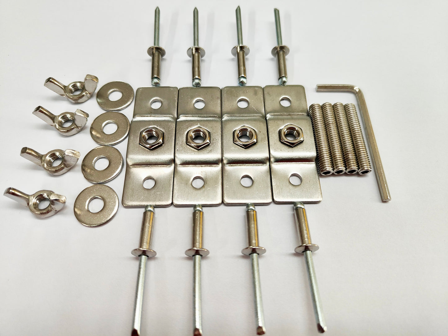 Universal Rivet Mounting Kit for Bare Roof Roof Rack Installation (M6 Conversion Points)